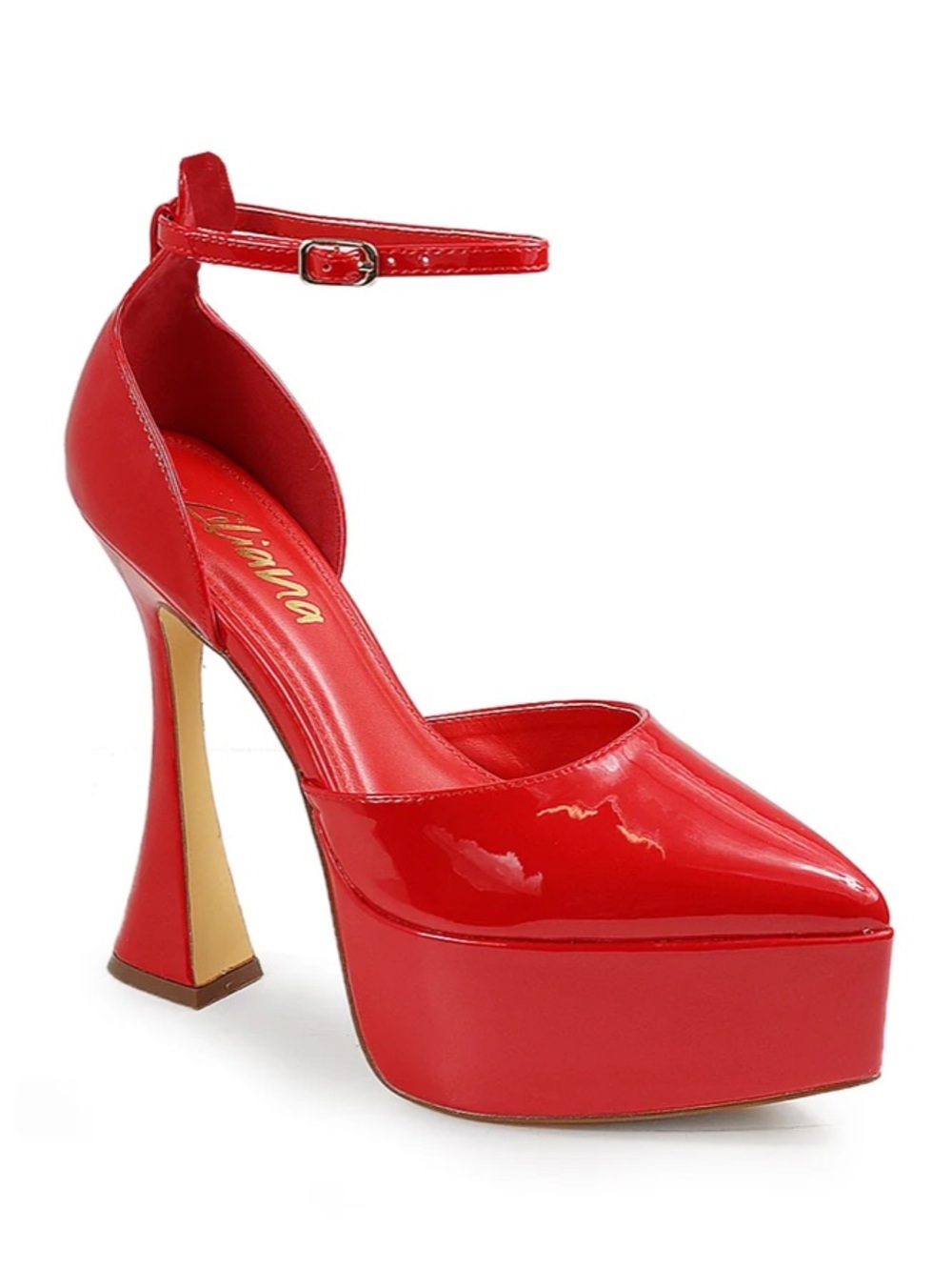 Liliana Women’s CANNA-1 HIGH
PLATFORM POINTED PUMP Sz 10 NWB